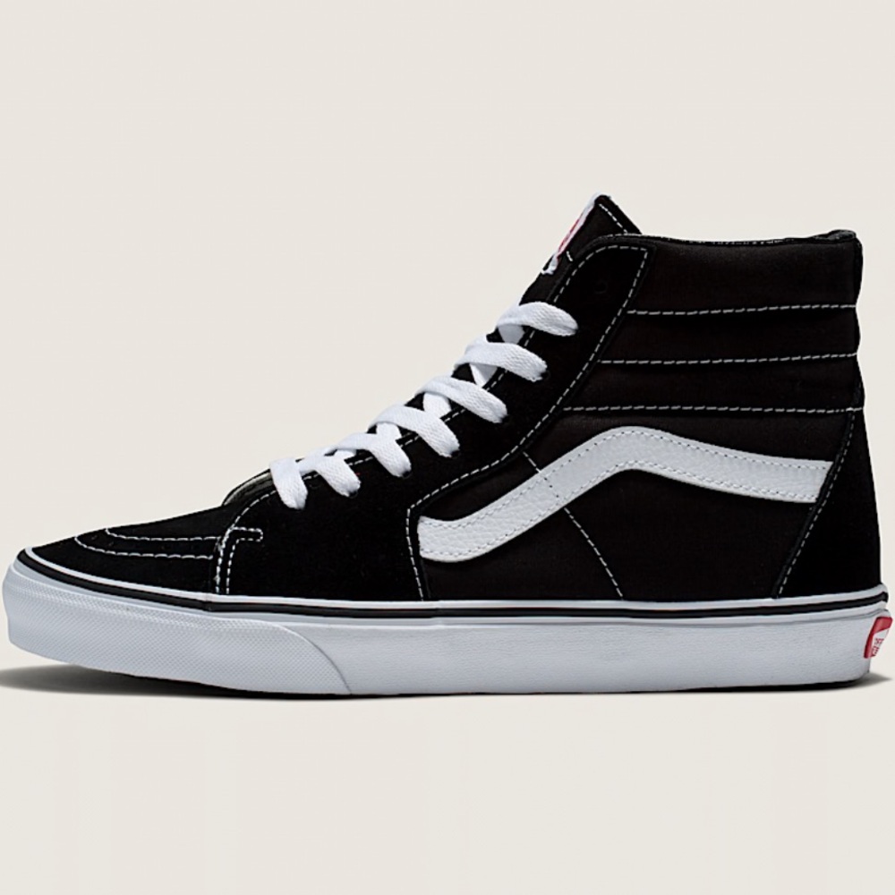 New Vans high top skate boarder shoe - black.  Back to school. Gift
